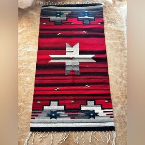 Vintage Zapotec Hand Woven Wool Tapestry/Rug